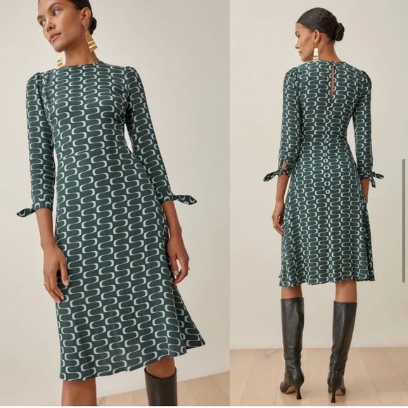 reformation port midi dress David Jones Reformation Port Dress in Venture, Size 2 US